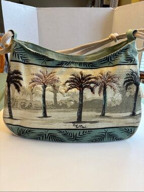 Paul Brent Portofino Canvas Shoulder Bag NWOT